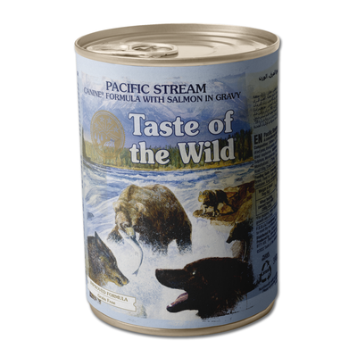 TASTE OF THE WILD - Wet Dog Food Grain Free Pacific Stream Canine Formula with Salmon in Gravy