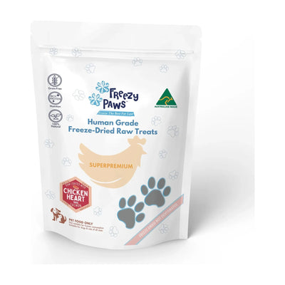 Freezy Paws - Freeze-Dried Raw Salmon Coated Chicken Heart 100g