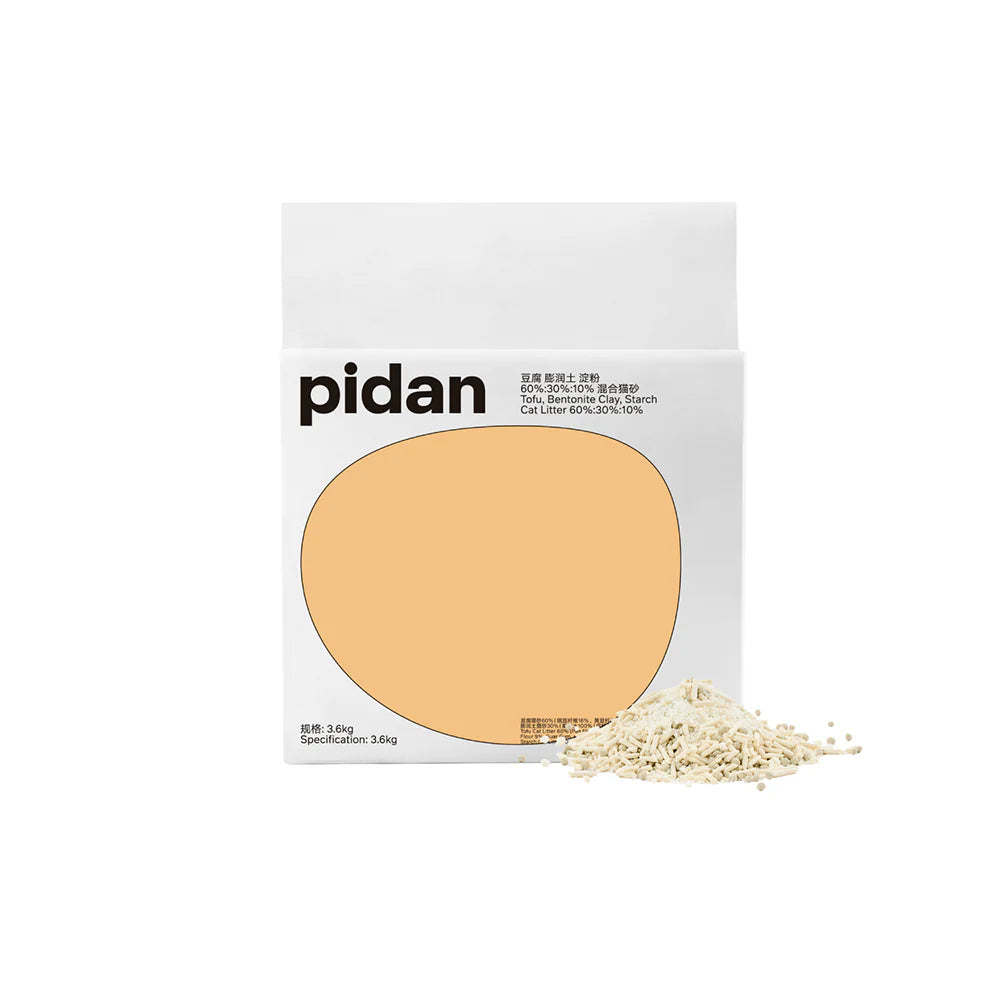 PIDAN Composite Cat Litter 3.6Kg (Tofu Litter 60%+Bentonite Clay 30%+Starch Litter 10%)