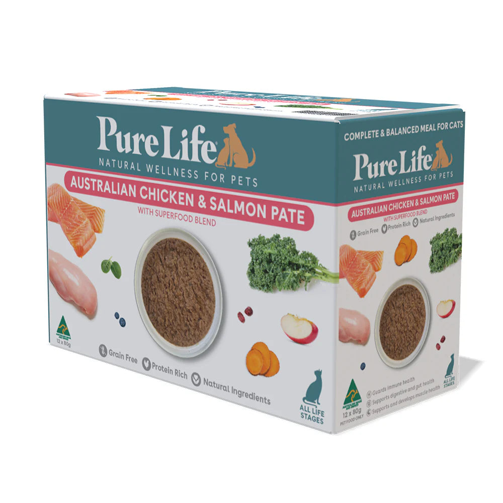 Pure Life Cat Wet Food Australia Chicken & Salmon Pate