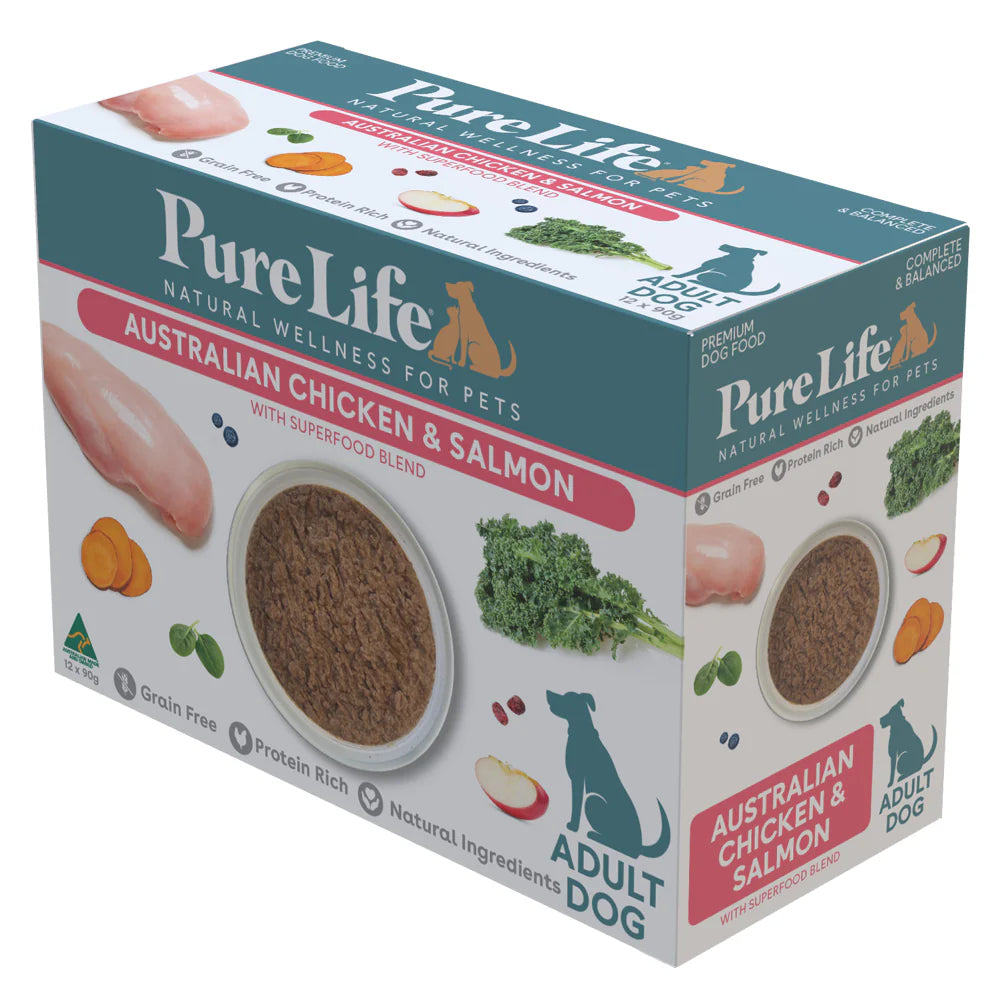 Pure Life Dog Wet Food Australia Chicken & Salmon Pate