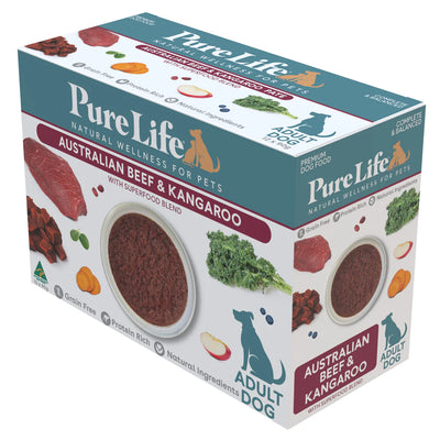 Pure Life Dog Wet Food Australia Beef & Kangaroo Pate
