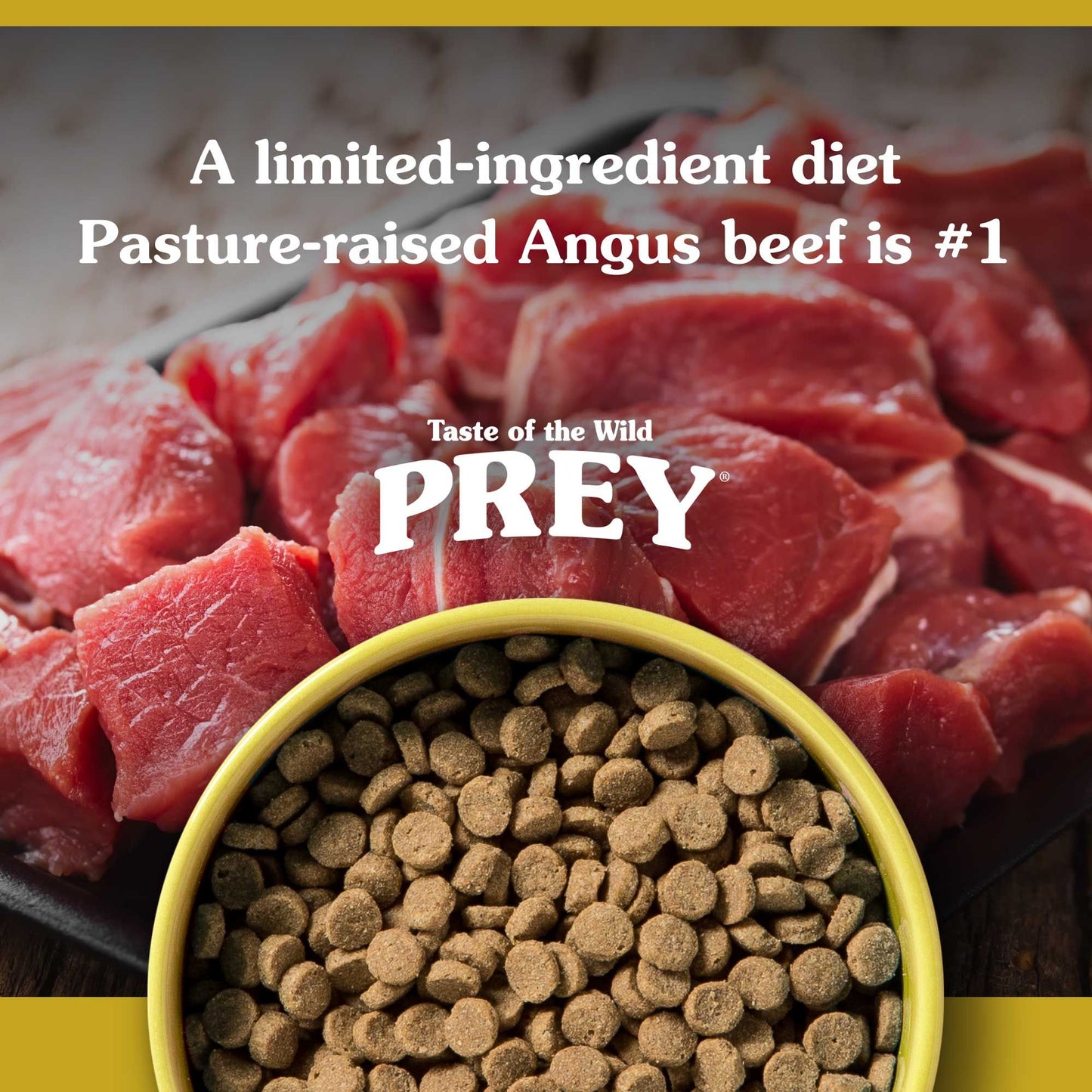 TASTE OF THE WILD - Cat Dry Food PREY Angus Beef Grain Free