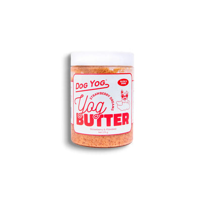 Dog Yog - Dog Treats Strawberry & Flaxseed Peanut Butter 275g