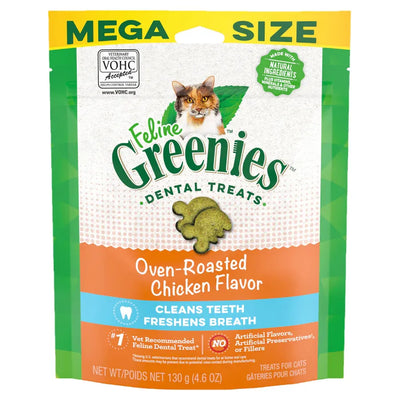 GREENIES Feline Dental Cat Treats Oven Roasted Chicken