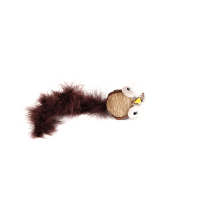 GIGWI Cat Toy - CATCH 'N' SCRATCH ECO OWL