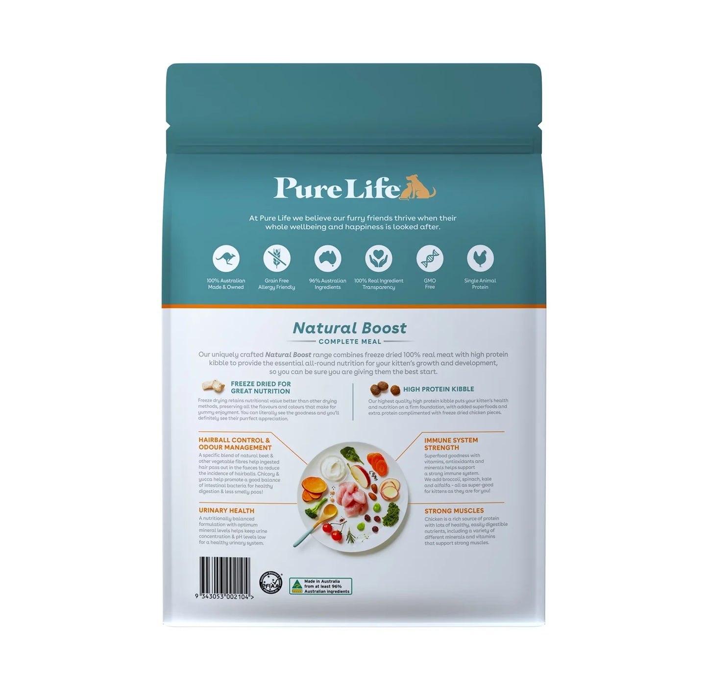 Pure Life Kitten Dry Food Australian Chicken