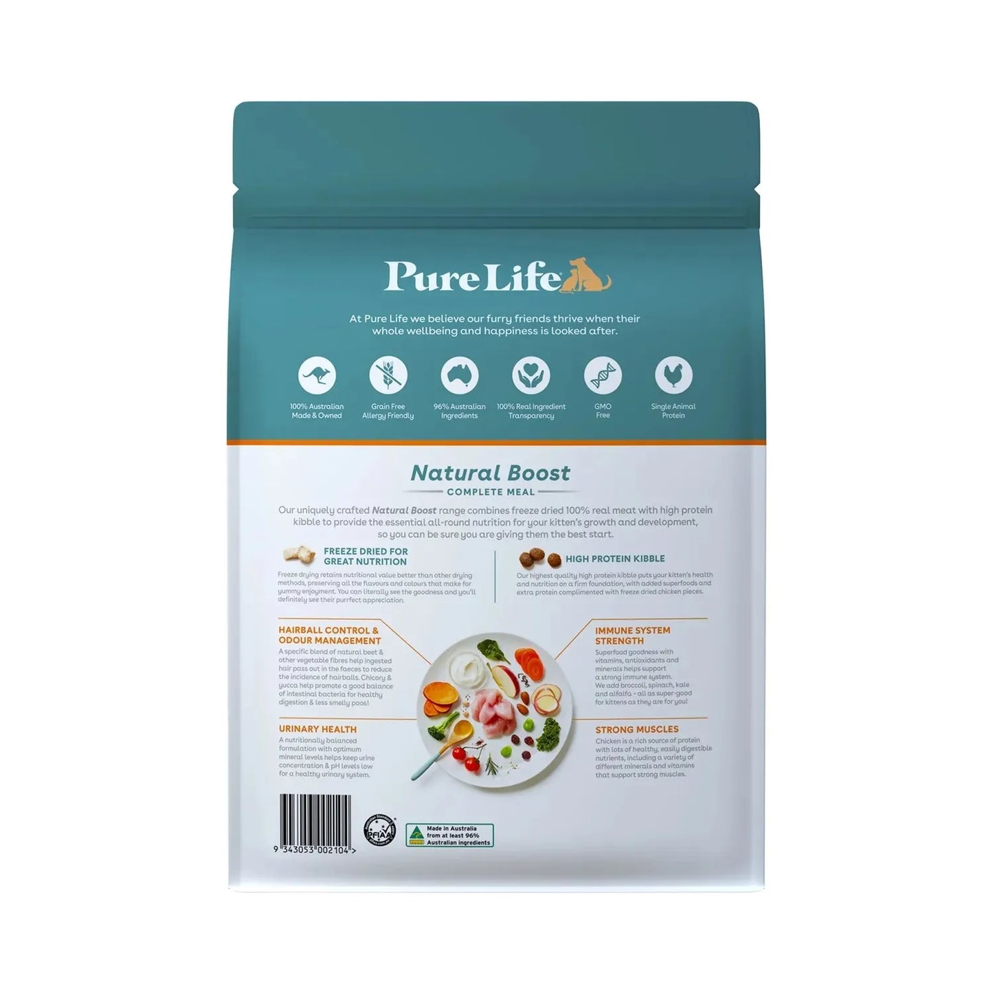 Pure Life Cat Dry Food Australian Chicken For Kittens