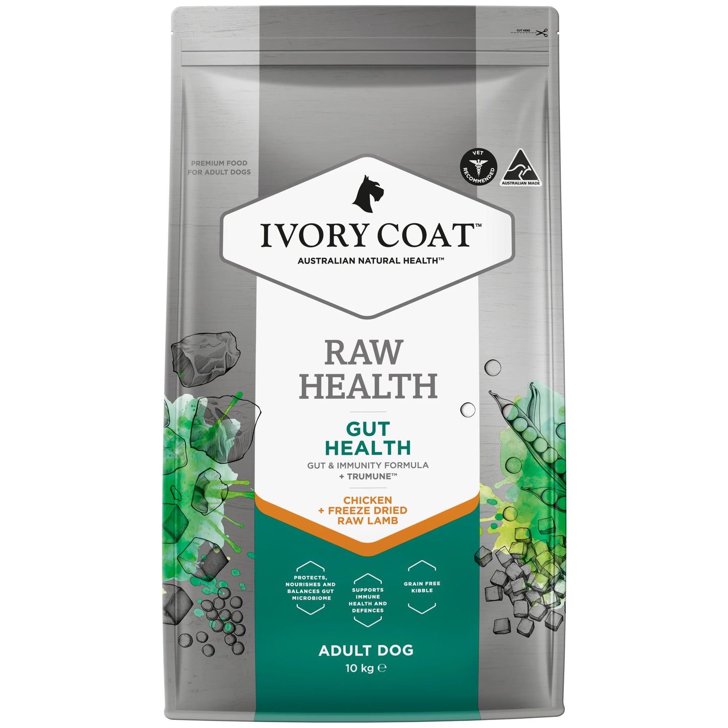 IVORY COAT - Raw Health Dry Dog Food Gut Health