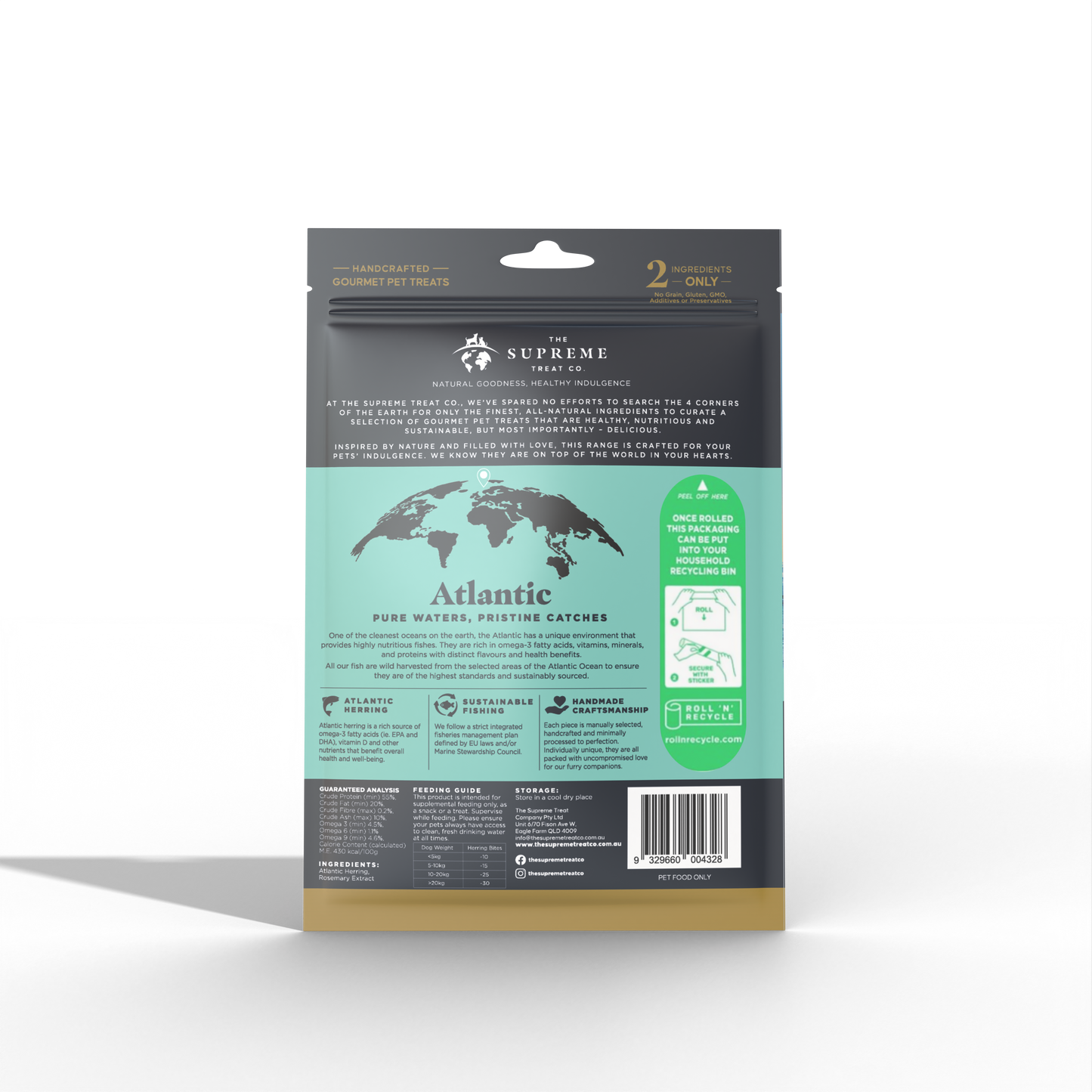 The Supreme Treat Co Dog Treat Herring Training Bites 80g