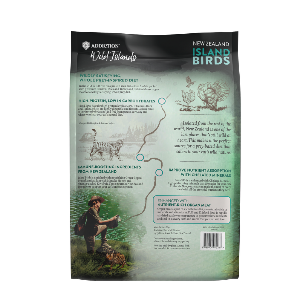 Addiction Cat Dry Food Wild Islands Island Birds 1.8kg
