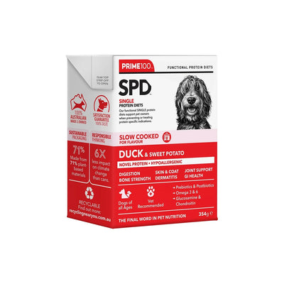 Prime100 Dog Wet Food - SPD™ Slow Cooked Duck & Sweet Potato