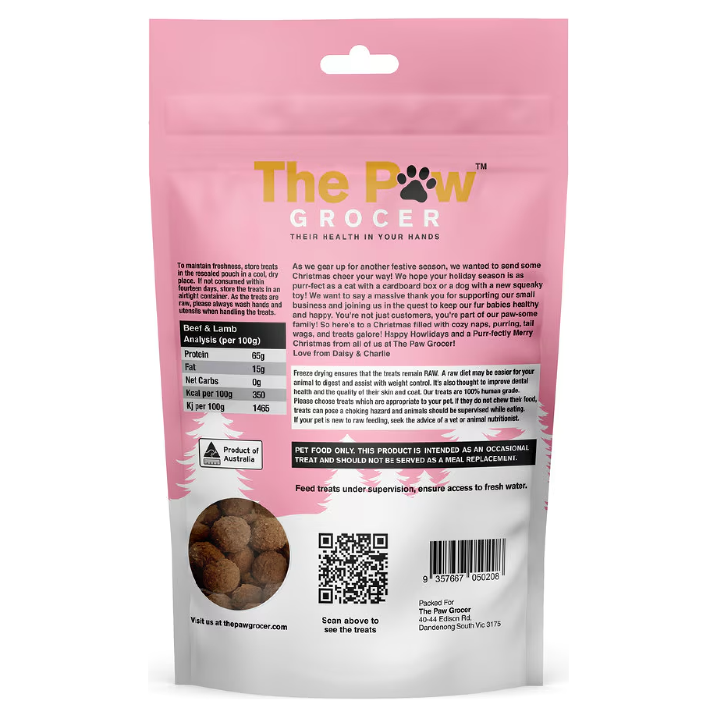 The Paw Grocer - Christmas Special Roast Dinner Treats 50g