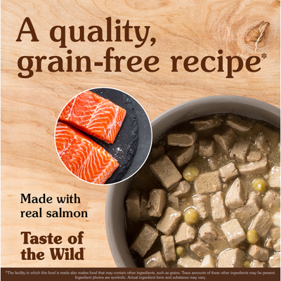 TASTE OF THE WILD - Wet Dog Food Grain Free Pacific Stream Canine Formula with Salmon in Gravy