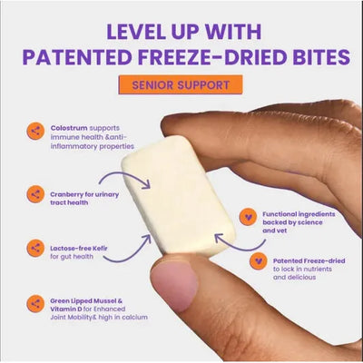 Wonderfur Bites Freeze-Dried Yogurt Senior Support For Cats