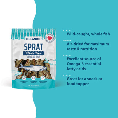 Icelandic+ Dog Treats Sprat Whole Fish 57g