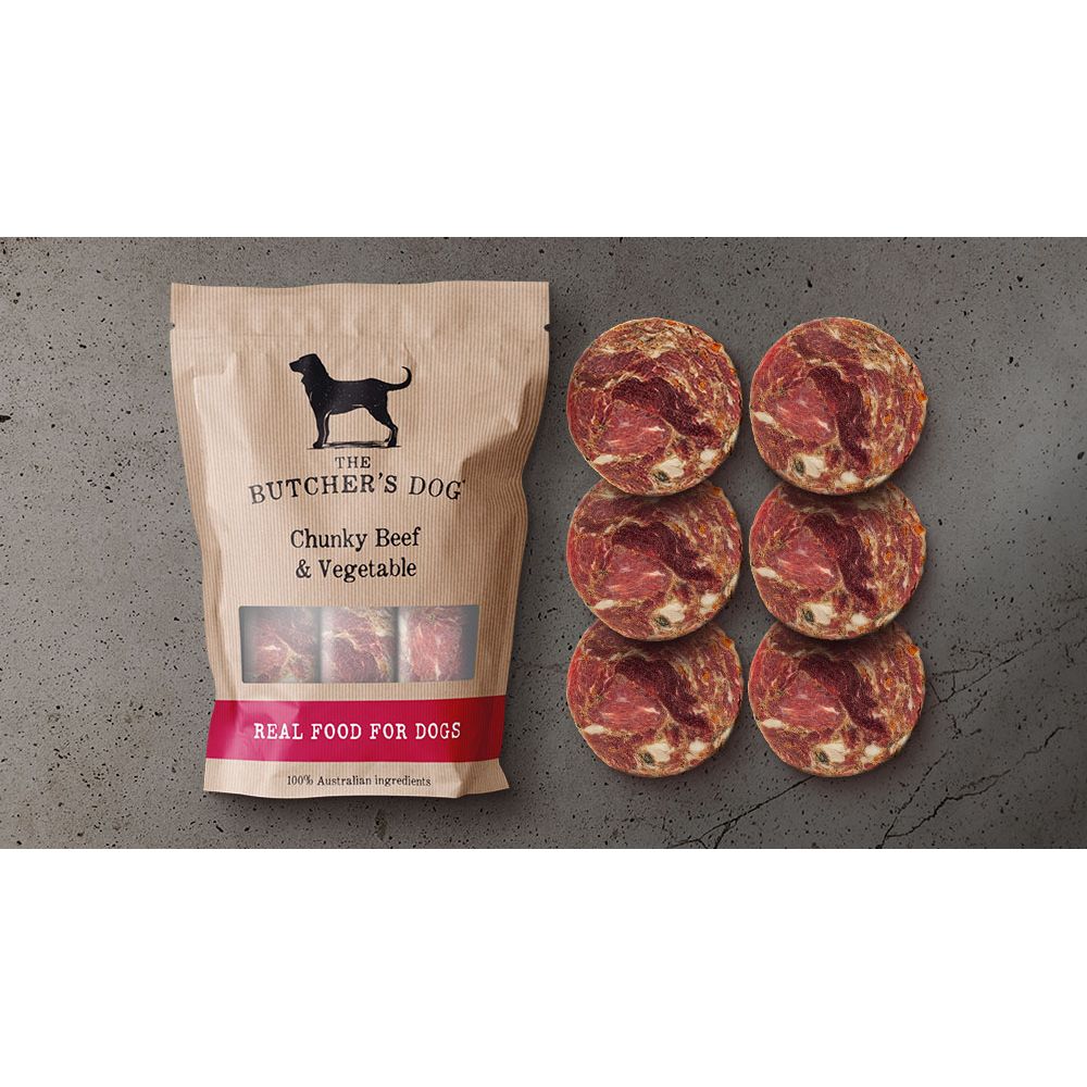 The Buther's Dog | Chunky Beef and Vegetables 1.5Kg