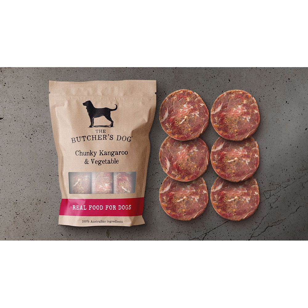 The Buther's Dog | Chunky Kangaroo and Vegetables 1.5Kg