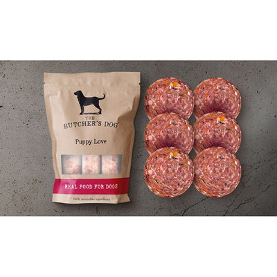 The Butcher's Dog | Raw Food Puppy Love: Beef and Chicken + Vegetables 1.5Kg