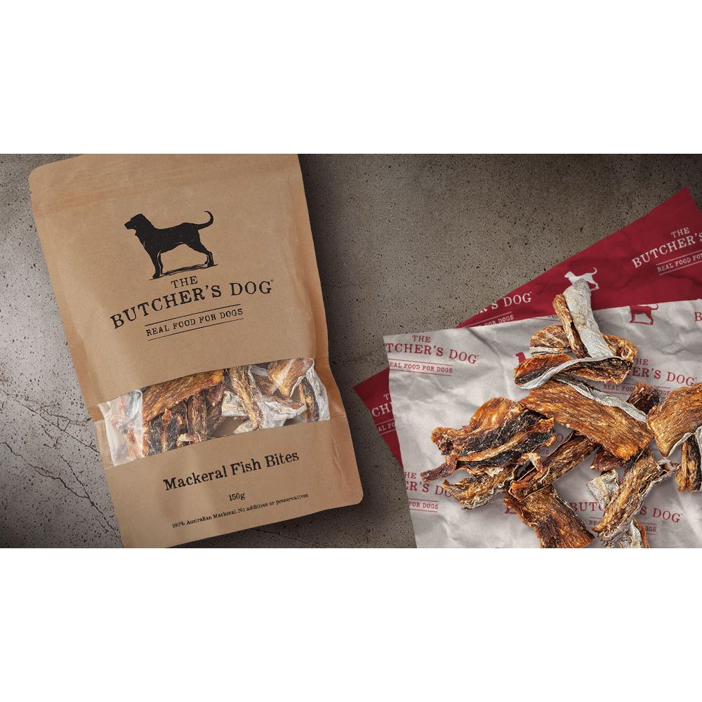 The Buther's Dog | Dog Treat Mackerel Fish Bites 150g