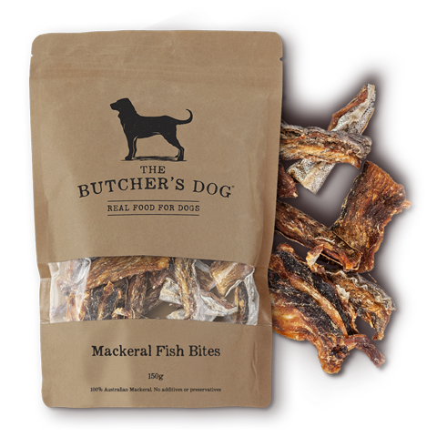 The Buther's Dog | Dog Treat Mackerel Fish Bites 150g