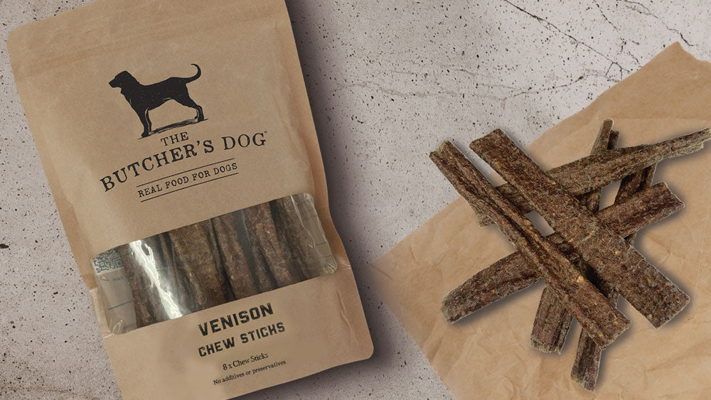 The Butcher's Dog | Dog Treat Venison Chew Sticks 8pcs