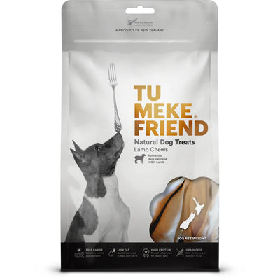 TU MEKE FRIEND Air-Dried Natural Dog Treats Lamb Chews 80G