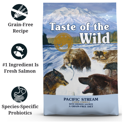 TASTE OF THE WILD - Dog Dry Food Pacific Stream Canine Formula Grain Free