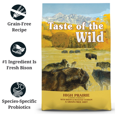 TASTE OF THE WILD - High Prairie Canine Dog Dry Food Grain Free