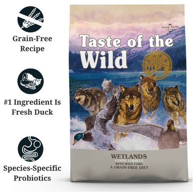 TASTE OF THE WILD - Wetlands Canine Dog Dry Food Grain Free