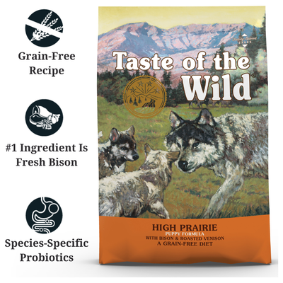 TASTE OF THE WILD - High Prairie Puppy Dog Dry Food Grain Free