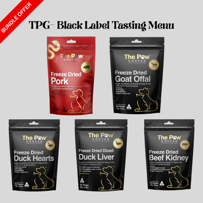 The Paw Grocer Black Label Tasting Menu