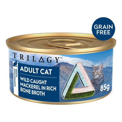 TRILOGY™ Adult Cat Wet Food - WILD CAUGHT MACKEREL IN BONE BROTH