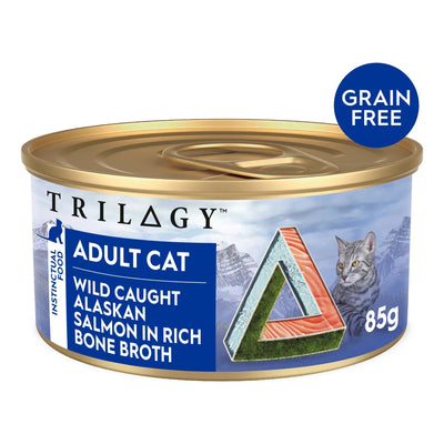 TRILOGY™ Adult Cat Wet Food - WILD CAUGHT ALASKAN SALMON IN BONE BROTH