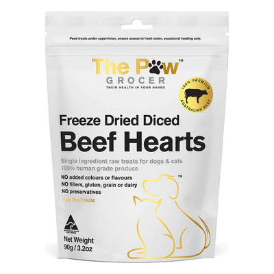 The Paw Grocer - Freeze Dried Diced Beef Hearts