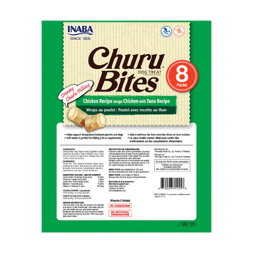 INABA Dog Churu Bites Chicken Wraps with Tuna 96G