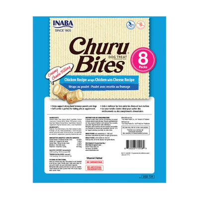 INABA Dog Churu Bites Chicken Wraps with Cheese Recipe 96G