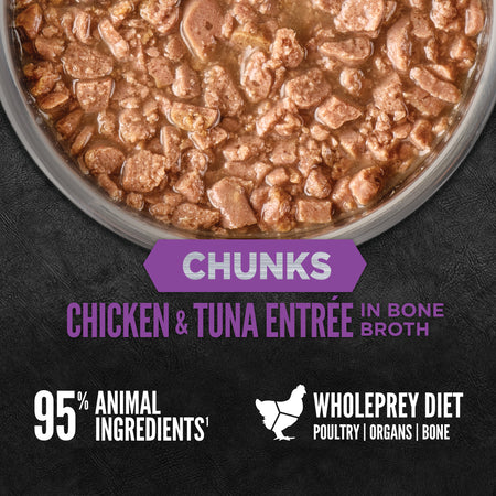 ORIJEN Cat Wt Food CHUNKS & SHREDS - Chicken & Tuna Recipe for Kittens