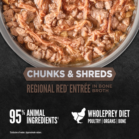 ORIJEN Cat Wt Food CHUNKS & SHREDS - REGIONAL RED ENTRÉE