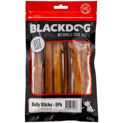 BLACKDOG Dog Treats Bully Sticks 5PK