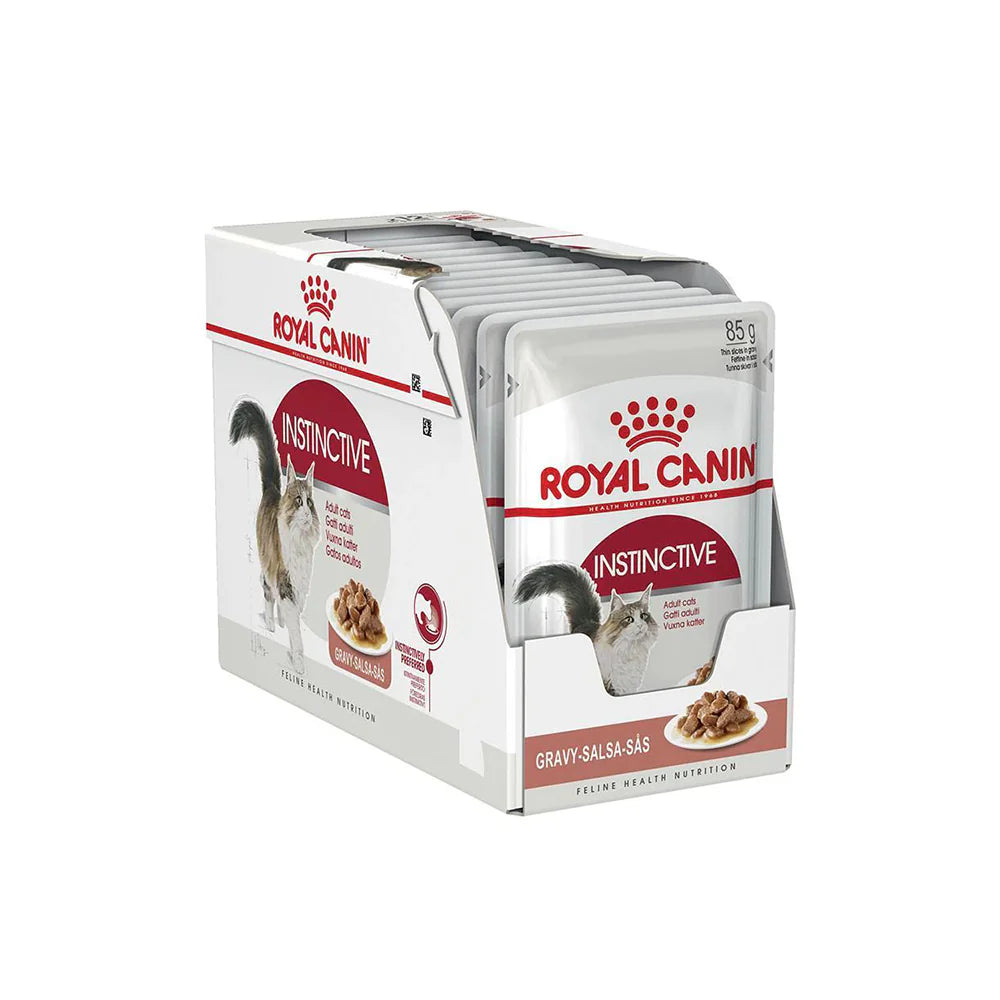 ROYAL CANIN Instinctive Gravy Adult Wet Cat Food 85g x 12 77PAWS