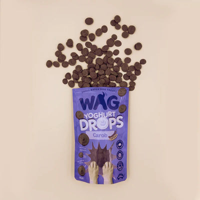 WAG Dog Treats Yoghurt Drops Carob