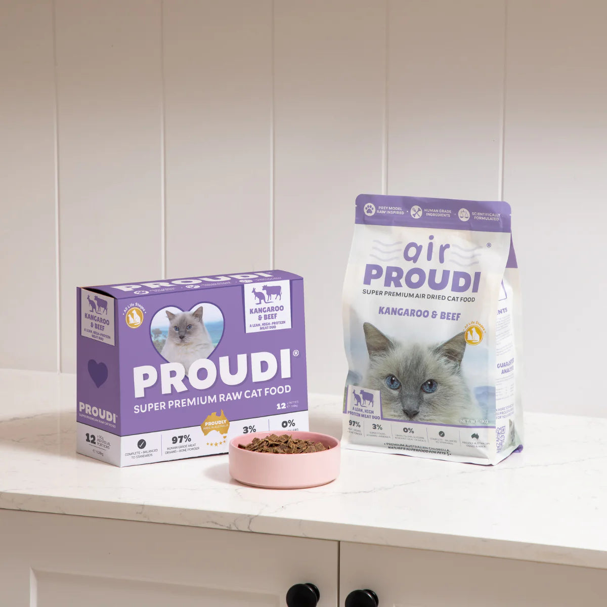 Air Proudi Air Dried Cat Food - Kangaroo & Beef