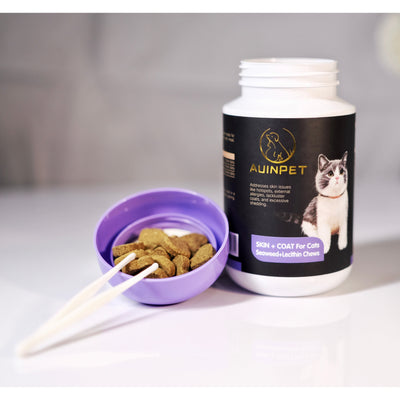 AUINPET SKIN + COAT For Cats - Seaweed+Lecithin Chews