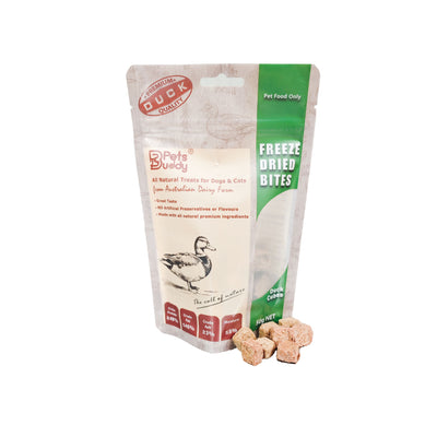 PetsBuddy Freeze Dried Duck Cubes 50g
