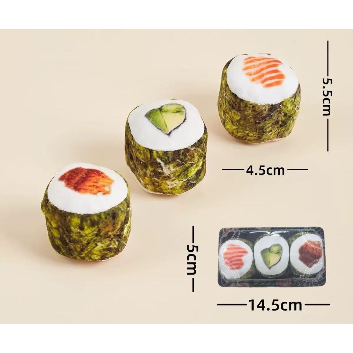 Sushi Set Catnip Cat Toy
