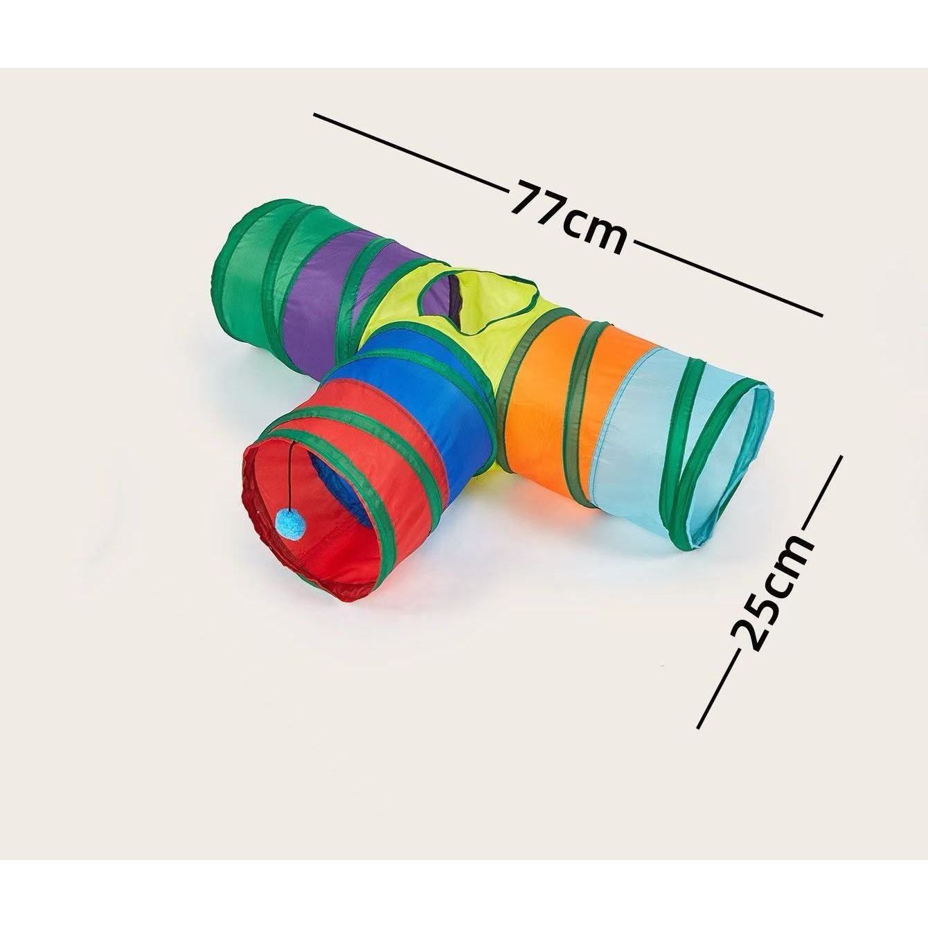 Rainbow Tunnel Cat Toy