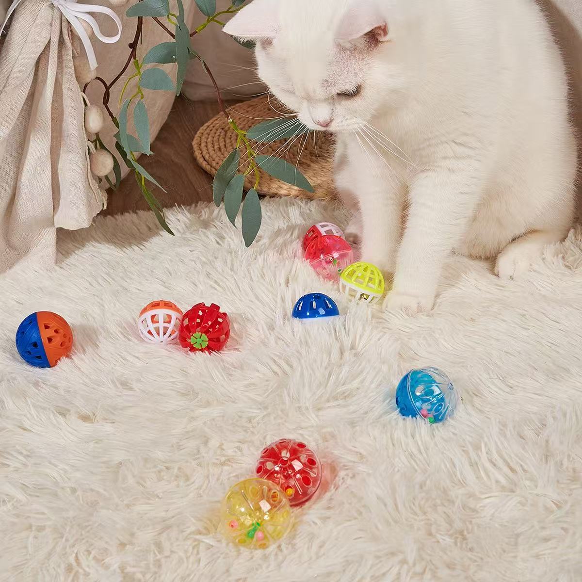 Colorful Ball Toys For Cats 4PK