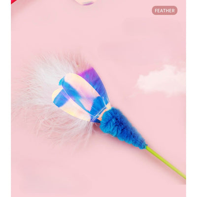 Cat Teaser Wand Toy - Feather Carrot