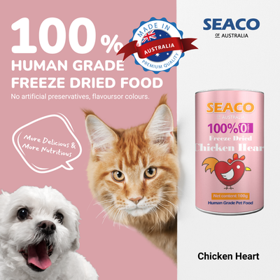 Seaco Freeze-Dried Chicken Hearts 100g